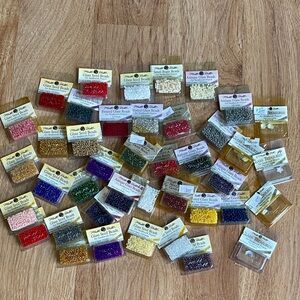 Large Assorted Glass Seed Bead lot from Mill Hill NWT